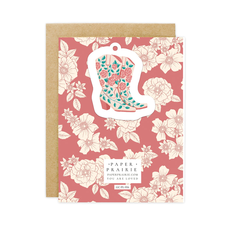 Quite the Pair Cowboy Boots Friendship Card