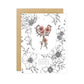 Anemone and Gardening Shears Birthday Card