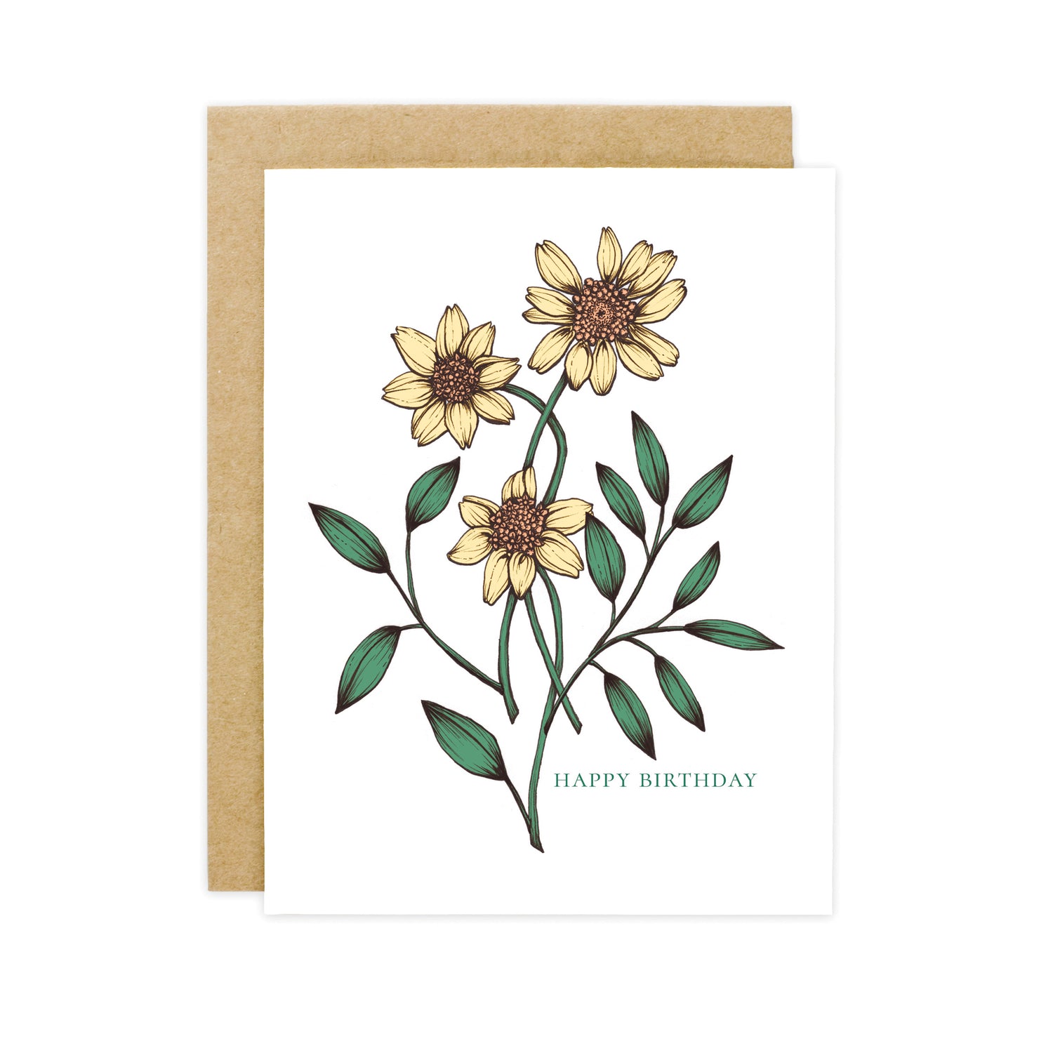 Goldfield Daisy Birthday Card