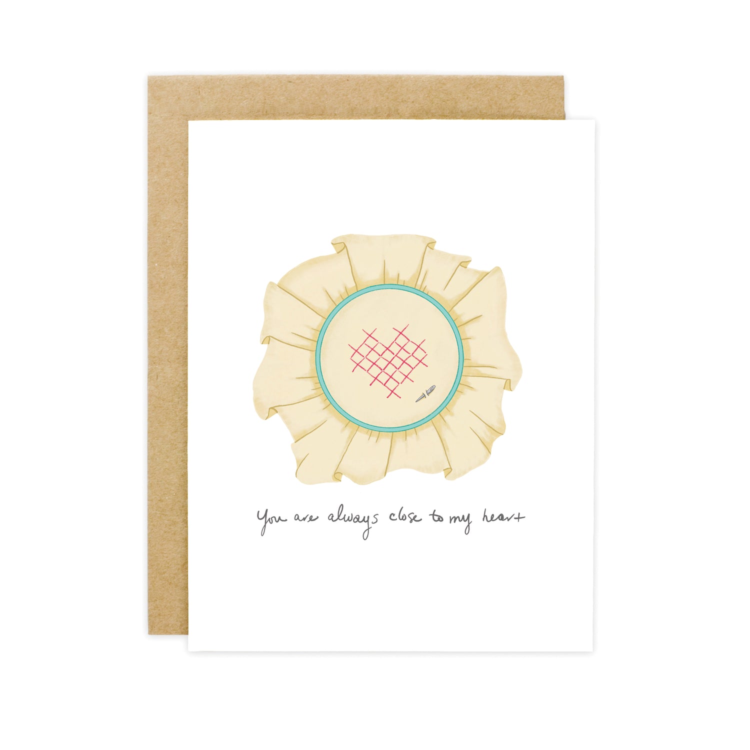 Stitched Together Friendship & Love Card