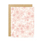 Wild Rose Toile Birthday Card