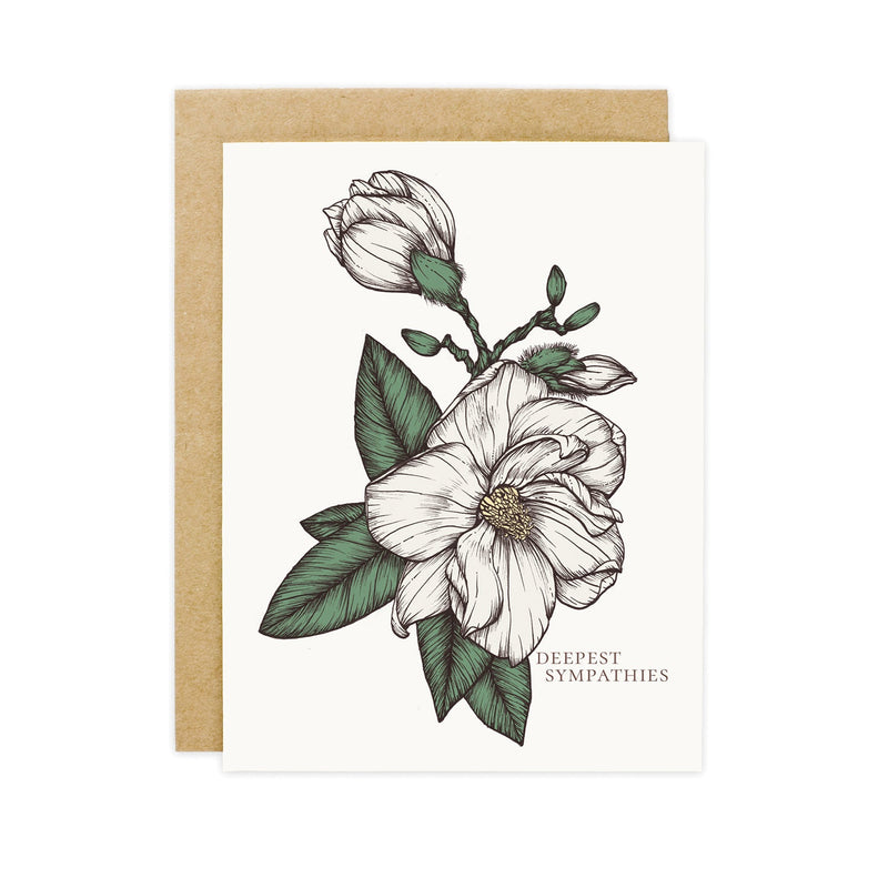 Magnolia Sympathy Card