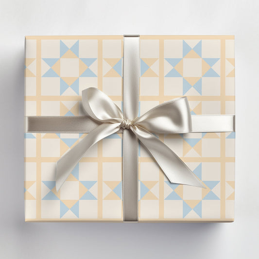 Ohio Star Quilt Gift Wrap