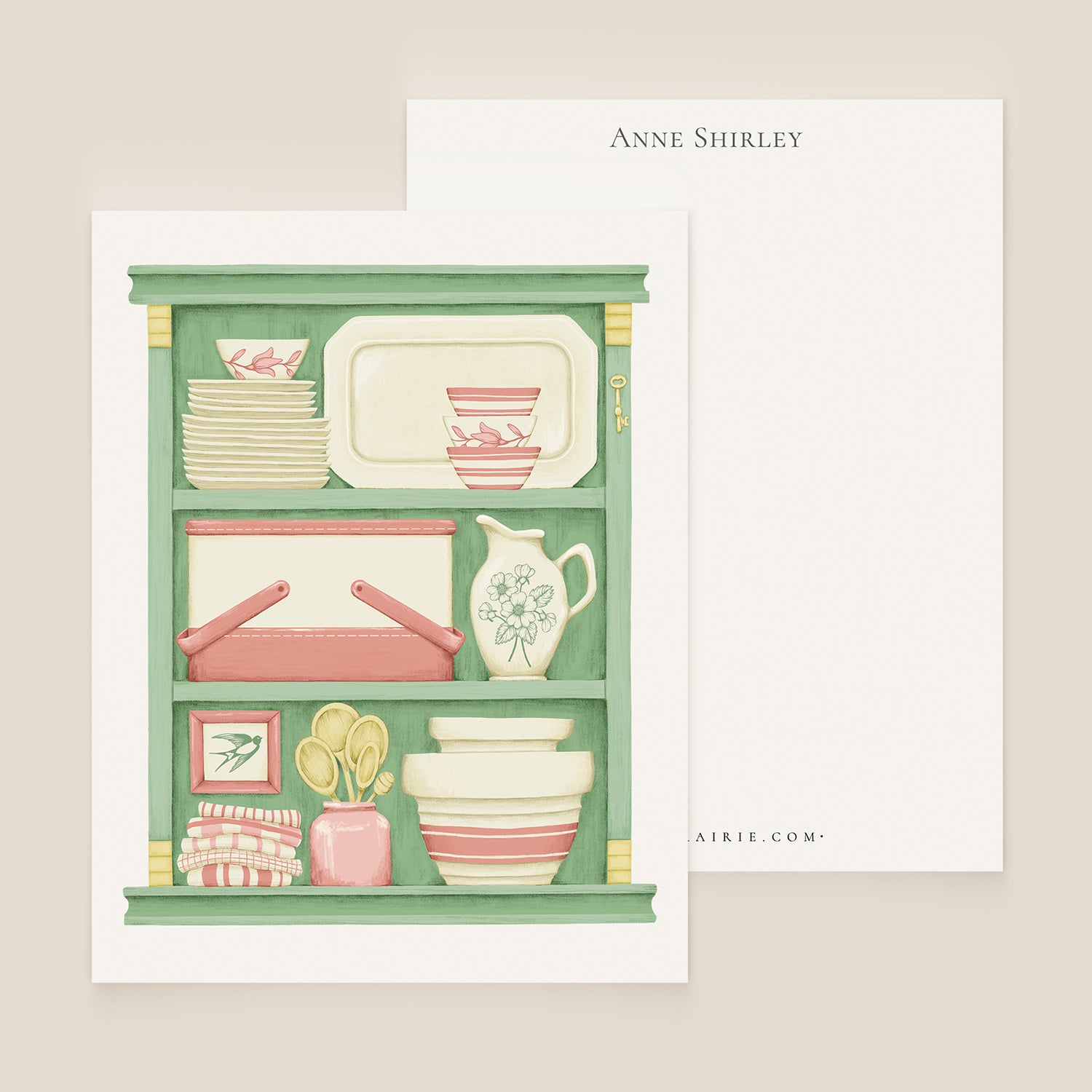 Spring Pantry Personalized Notecard