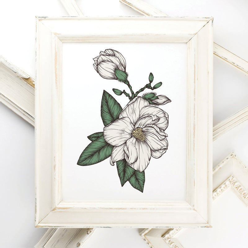 Magnolia Signed Print