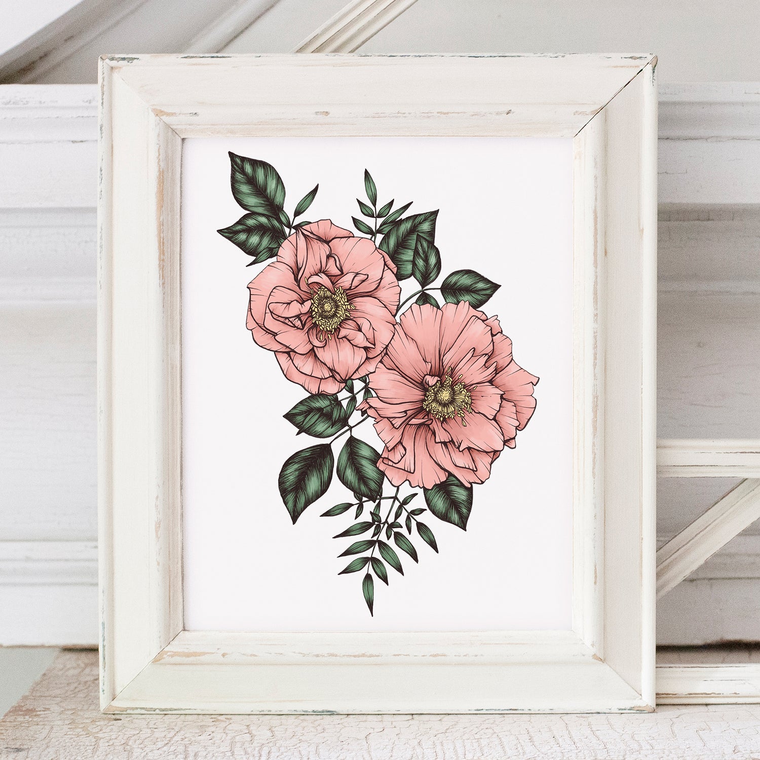 Wild Roses Signed Print