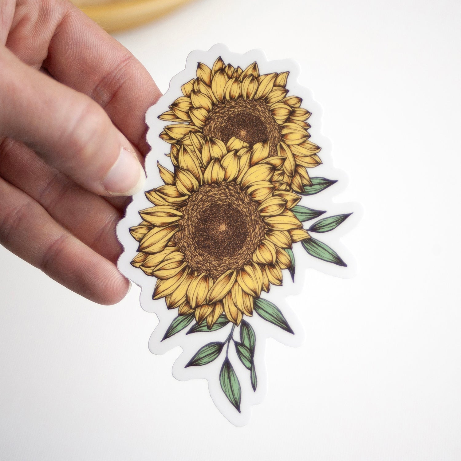 Sunflowers Vinyl Sticker 4"