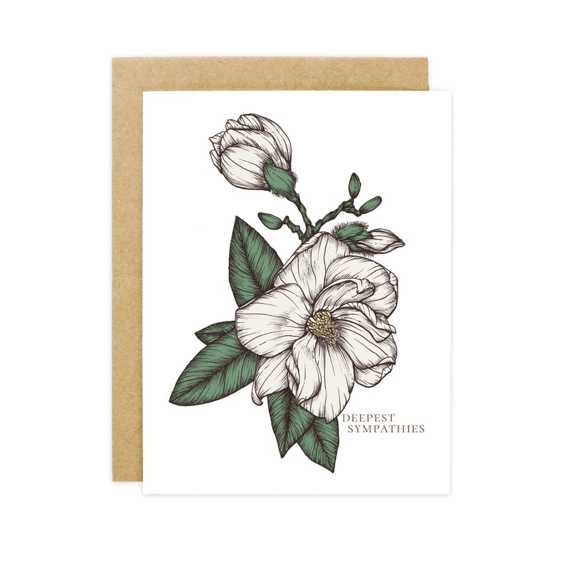 Magnolia Sympathy Card