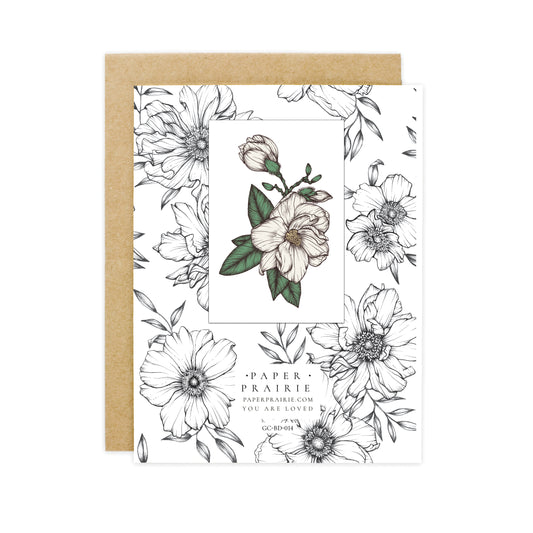 Magnolia Sympathy Card