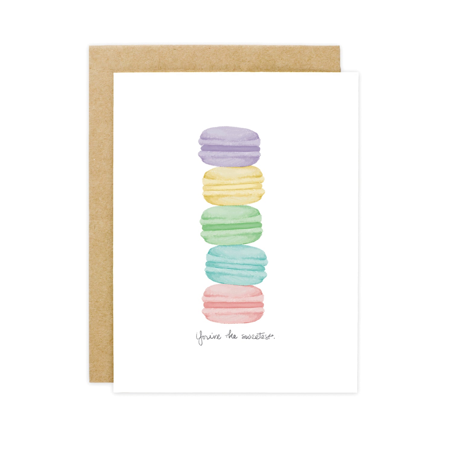You're the Sweetest Macarons Thank You Card