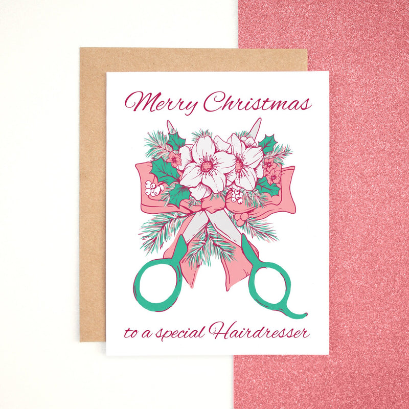 Hairdresser Christmas Card Countryside Christmas